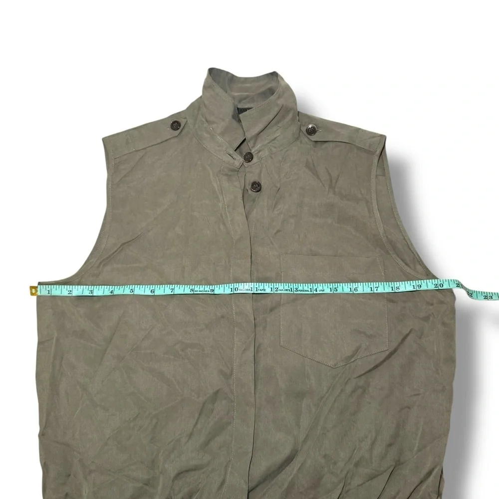 ATM Anthony Thomas Melillo Army Green Utility shorts‎ romper Size L EUC